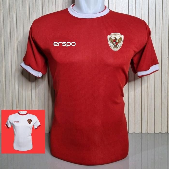ASLI COWOK ATASAN timnas indonesia merah putih garuda olahkaos sepak bola jersey futsal baju volly