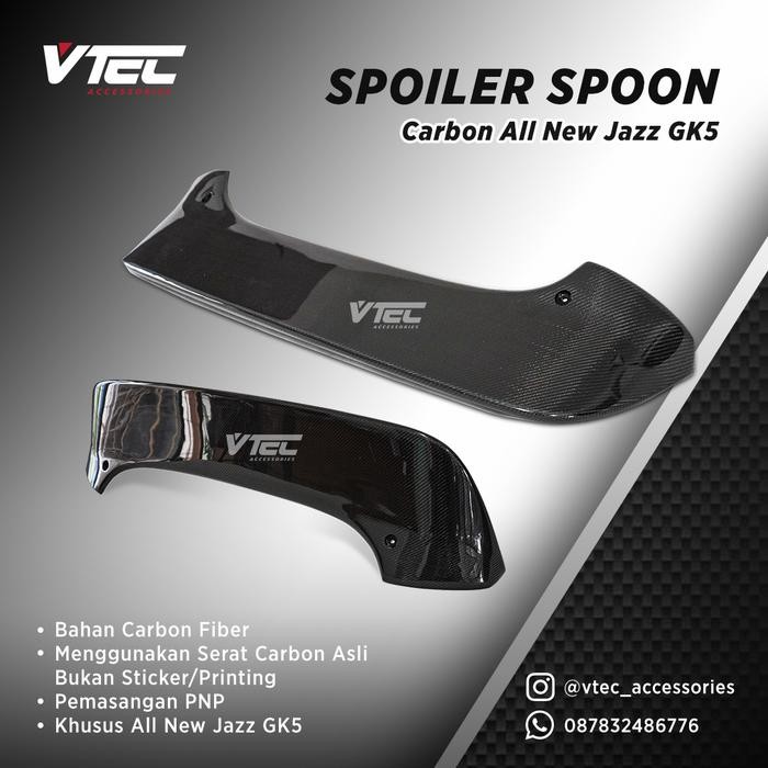 PREMIUM spoiler spoon carbon all new jazz GK5