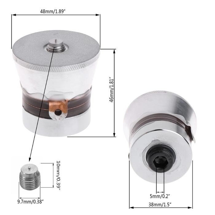 60W 40Khz Ultrasonic Piezoelectric Cleaning Transducer Cleaner High