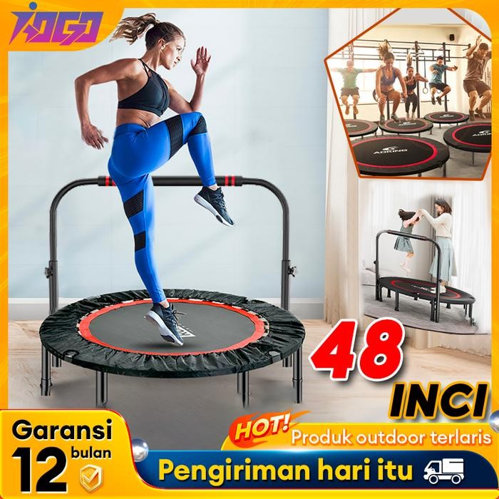 Trampolin Dewasa Alat Olahraga Lompat Alat Olahraga Fitness TL-48M
