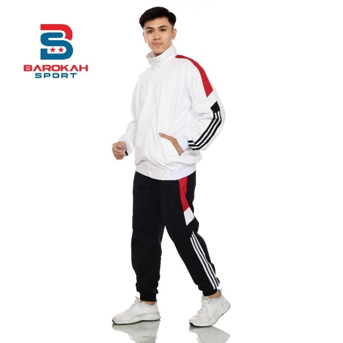 Ninds - Setelan Olahraga Training One Set Jaket Celana Olahraga Pria Wanita Seragam Pakaian Sport