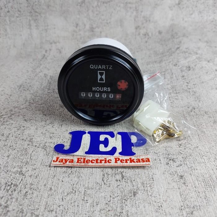 HOUR METER / JAM GENSET / HOUR COUNTER QUARTZ VDO 12V / 24V DC 6-80V KUALITAS TERBAIK