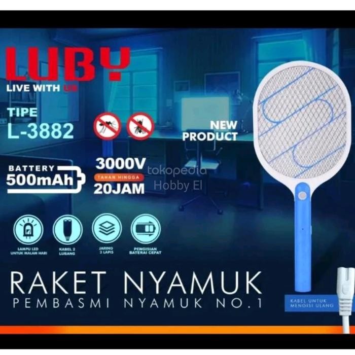 Raket Nyamuk Luby L 3882 / Luby L3882
