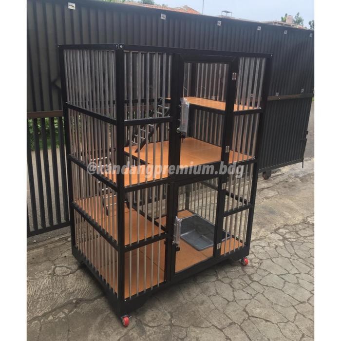 kandang kucing alumunium
