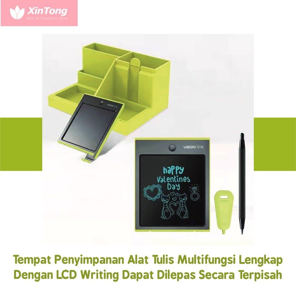 

Tempat Penyimpanan Alat Tulis Multifungsi Lengkap Dengan LCD Writing