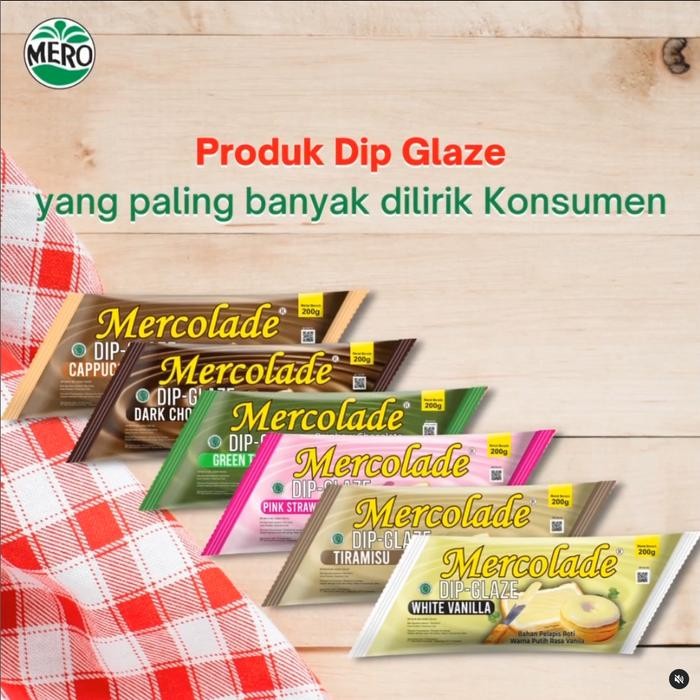 

New Mercolade Dip Glaze Donat 250gr - Donut Topping 250 gr