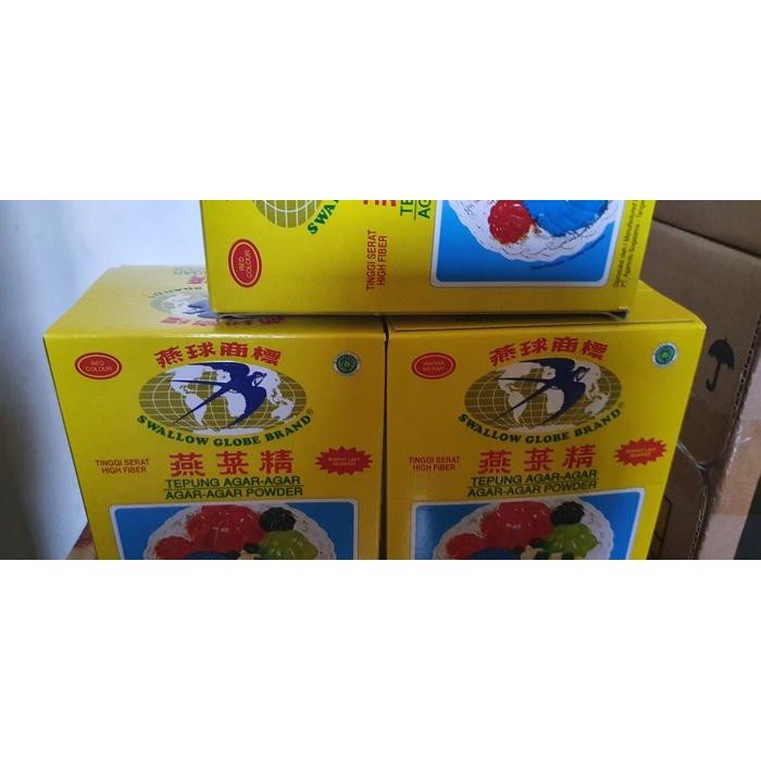 

New AGAR AGAR swallow globe 1 pack 12 x 7 gr MERAH