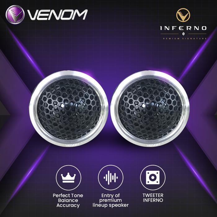 Venom Tweeter Inferno VIN 1 Speaker Tweeter Mobil 1,8inch *