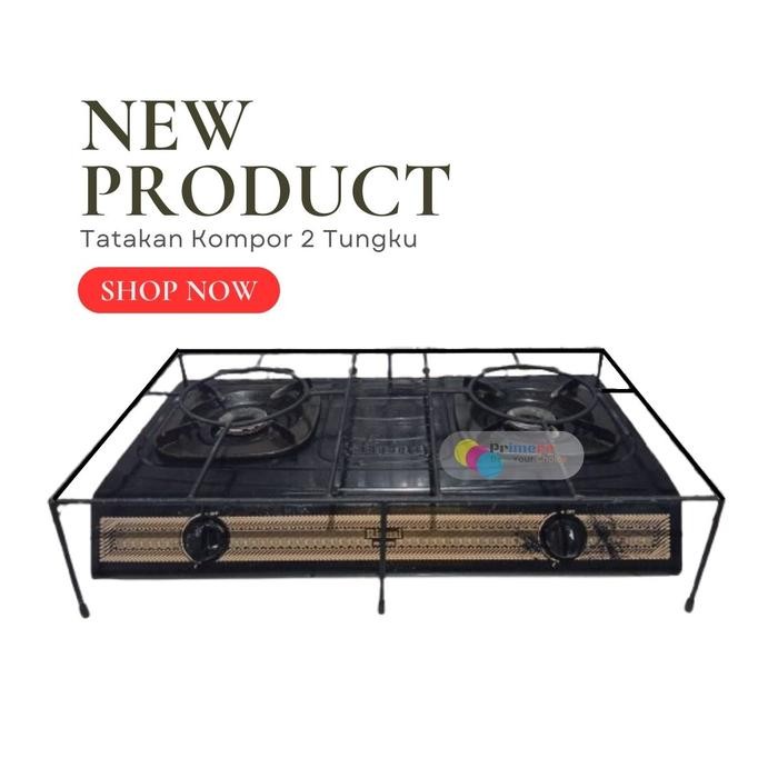 Tatakan Kompor Gas Rinnai 2 Tungku / Dudukan Besi Kompor Gas *