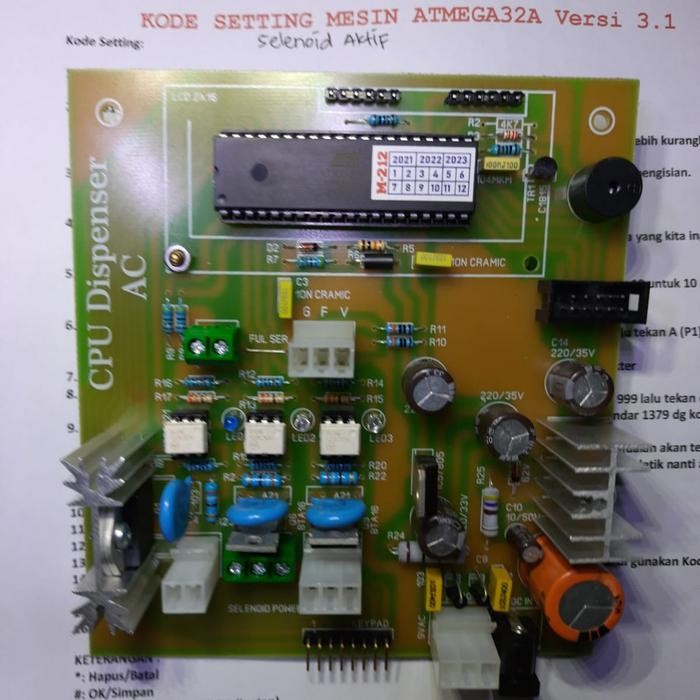 CPU Pom Mini Versi 3.1 M-212 Fitur Password Edit Nama Selenoid Aktif *