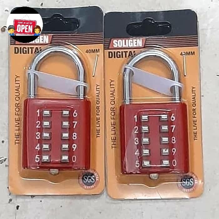 gembok angka/gembok soligen model password / gembok model angka *