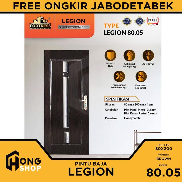 Pintu Kamar BAJA Ekonomis Fortress LEGION 80x200 *