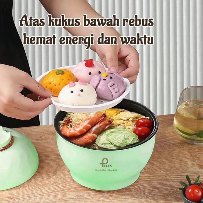 BURUAN,. PANCI LISTRIK MULTIFUNGSI PORTABLE LAPISAN ANTI LENGKET PANCI MASAK MIE MULTIFUNGSI