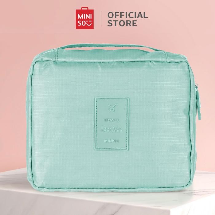 MINISO Tas Penyimpanan Travel Bag Multifungsi Baju Makeup Organizer *