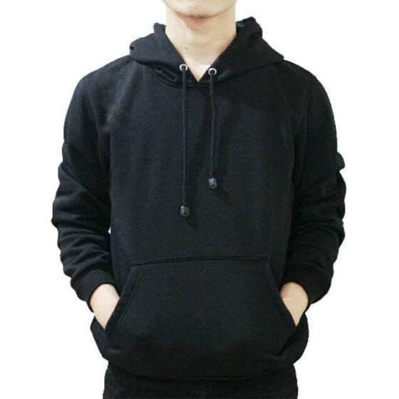 YOK DI CO. DIMITRI COLLECTION - HODIE PRIA - BAHAN COTTON FLEECE - BLACK