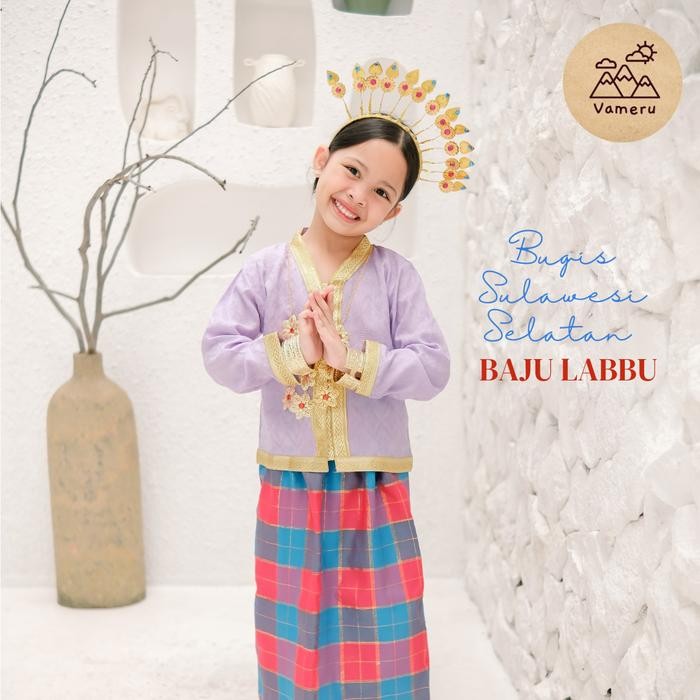 KidFlash- Baju Labbu Bodo Anak Adat Bugis Makassar