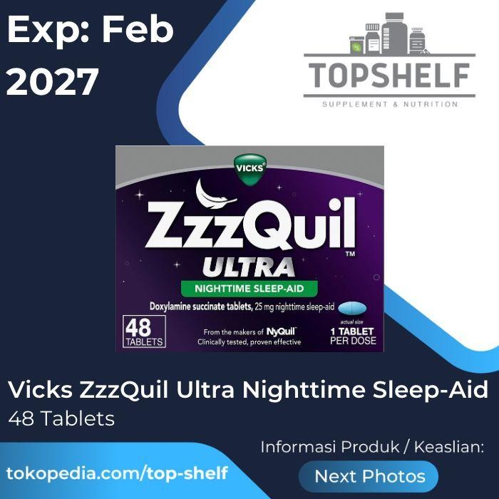 ZzzQuil ULTRA, Sleep Aid, Nighttime Sleep Aid, 25 mg Doxylamine Succinate, From Makers of Nyquil,