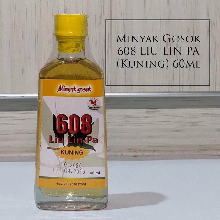 Minyak Gosok 608 LIU LIN PA (Kuning) Asli Makassar 60ml