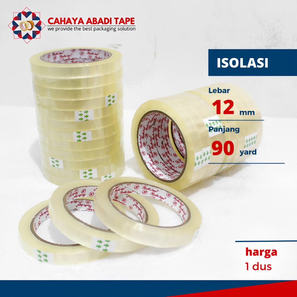 

ISOLASI BODHI 12MM/24MM X 90YARD TERMURAH PER DUS #KHUSUS #