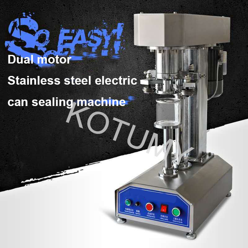 Electric Stainless Steel Can Sealing Machine Suitable For Oils/Milk Tea/Sauces/Carbonated Beverages 