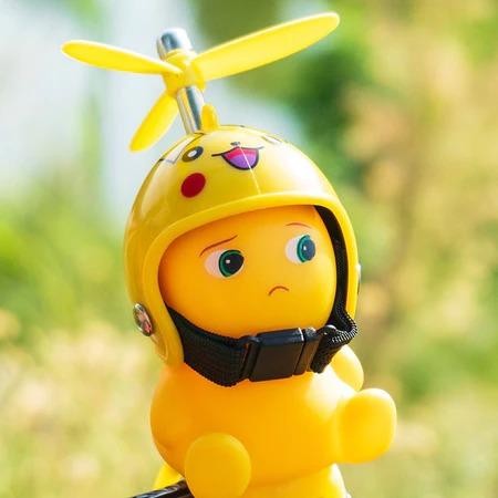 Nailong Helm Mainan Di Stang Motor Nailong Helm Baling Baling Pajangan Motor Nailong Baling Baling