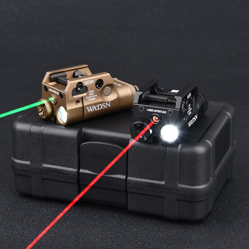 WADSN XC2 Pisto Flashlight Upgraded Red/Green Laser Scout Lamp Metal XC1 Spotlight Only White LED Li