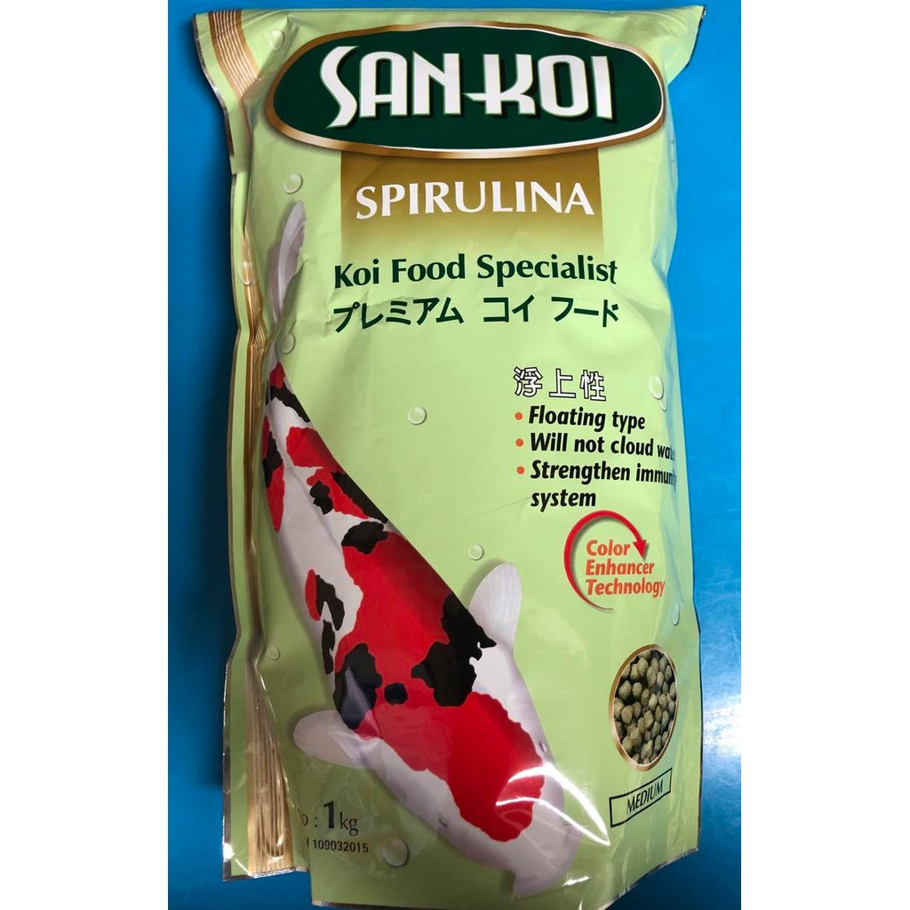 Cp Sankoi Spirulina Pakan Warna Ikan Koi