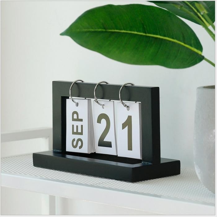 

Ready- Kalender Meja Diy Vintage Flip Calender