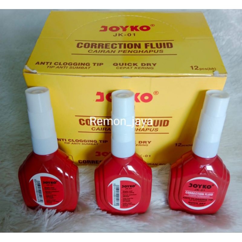 

promo Tip ex JK-01 / tipex cair ( 1 pak isi 12 pcs)