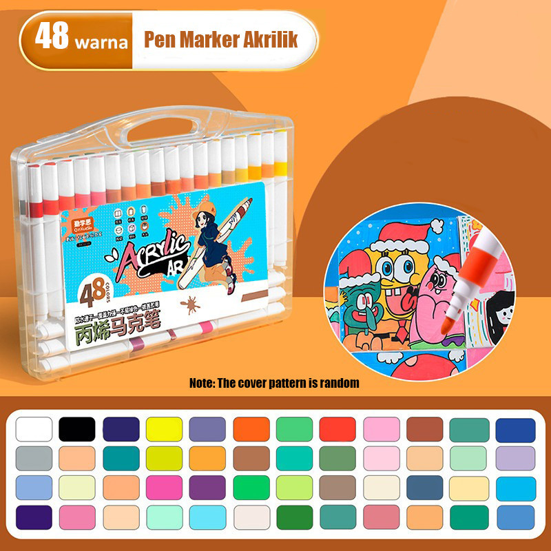 

Colors Pen Akrilik Marker Warna Cepat Kering Tahan Air Acrylic rMenggambar Kreativitas Seni Edukas