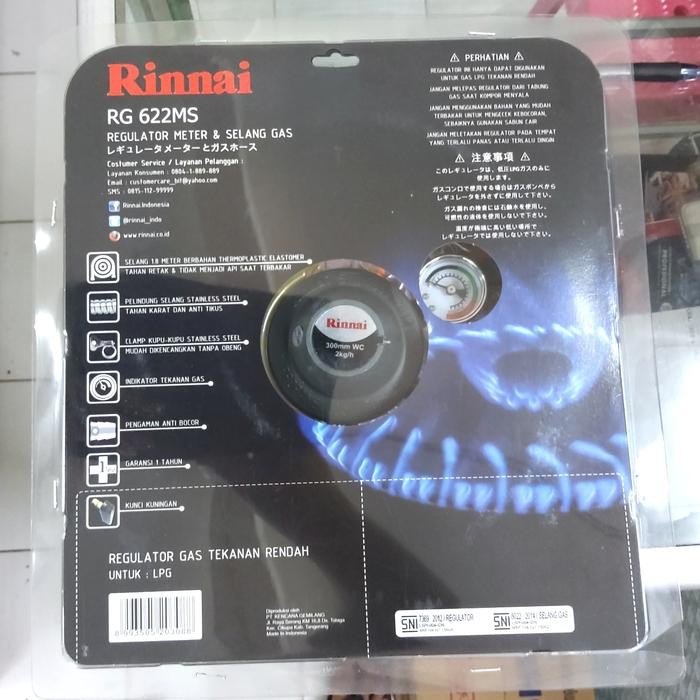 Kenanganpawon Regulator Gas Dan Selang Lpg Rinnai Rg 622 Ms