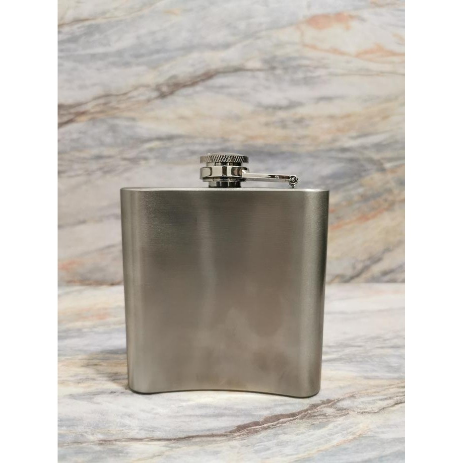 Kenanganpawon Hip Flask 6Oz Stainless Steel Botol Minum Model Koboi