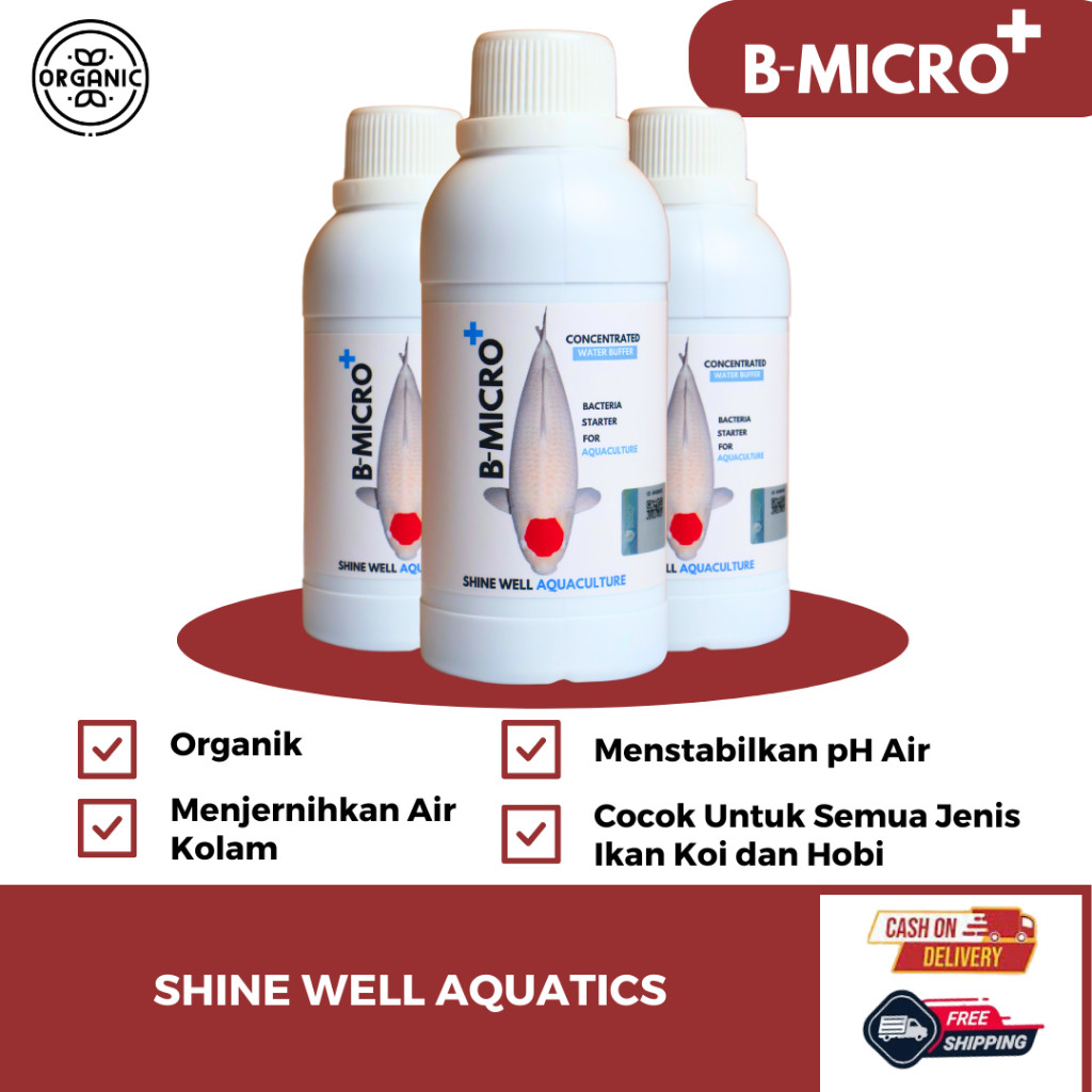 BMICRO+ BMO+ BMIKRO+ 250 MLPROTIK KOI BACTERI STARTER KOLAM KOI IKAN HIAS ARWANA CHANNA