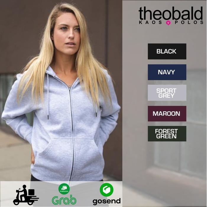 Zipper Hoodie Polos 9600 New States Apparel ( NSA ) Import Original