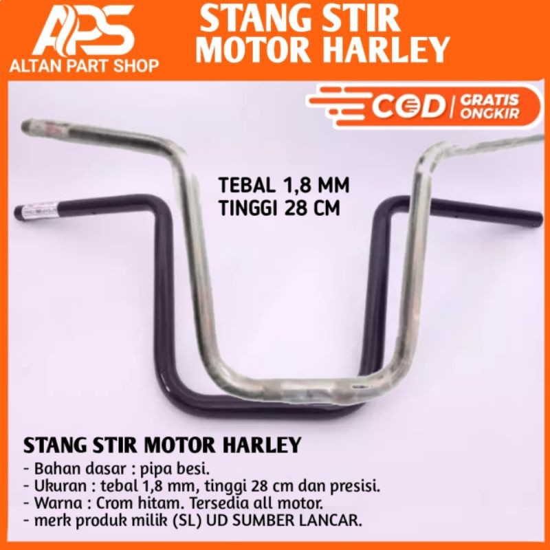 STANG STIR MOTOR HARLEY TEBAL PRESISI