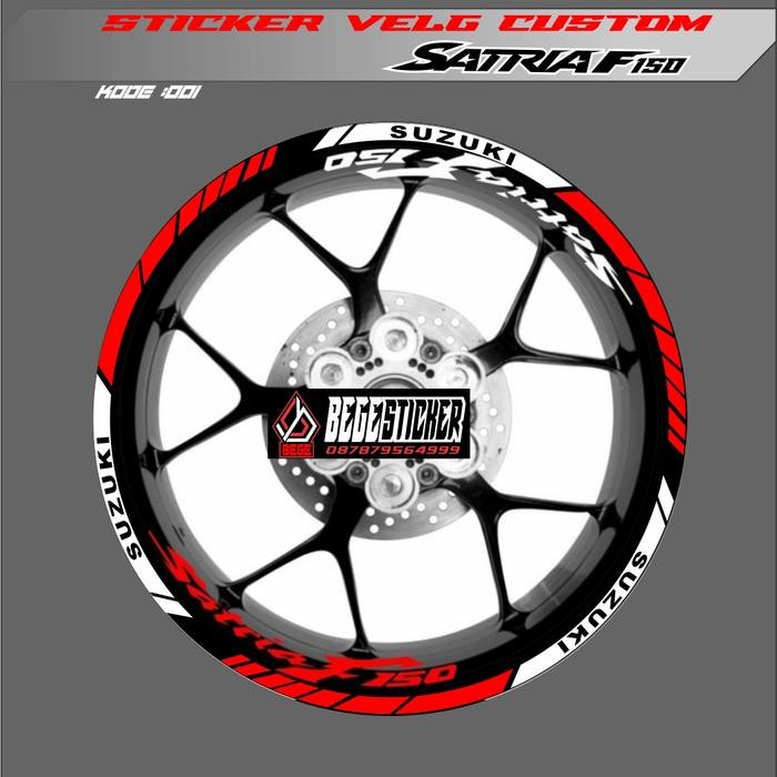 Sticker velg satria fu 150 , list velg satria fu