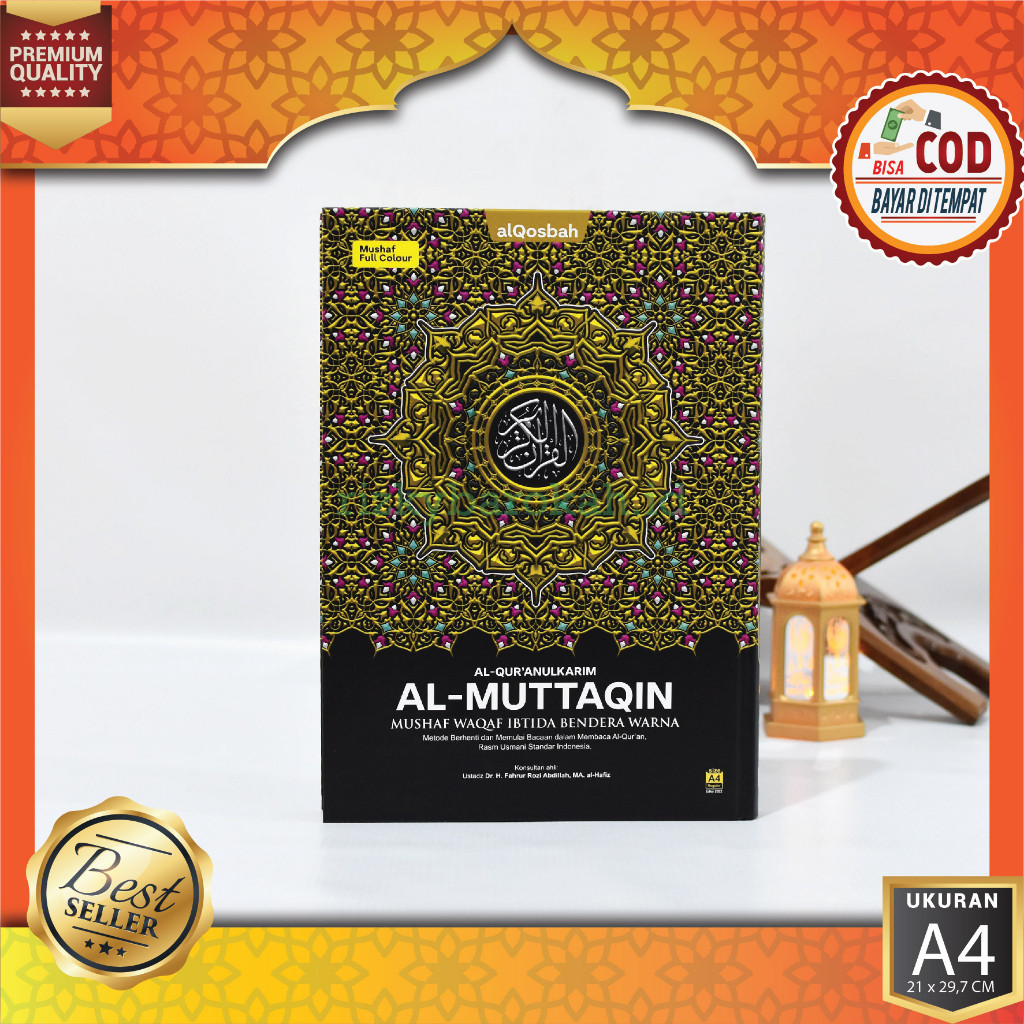 Mushaf Alquran Tanpa Terjemahan Al-Muttaqin A4 21x30 Cm Tanpa Arti Non Terjemah Al Quran Tajwid