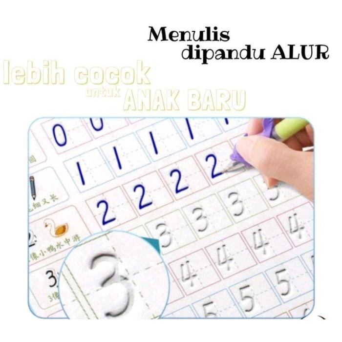 

ID BUKU EDUKASI BELAJAR DAN MENULIS 1SET (4BUKU DAN PULPEN) PEN PULPEN