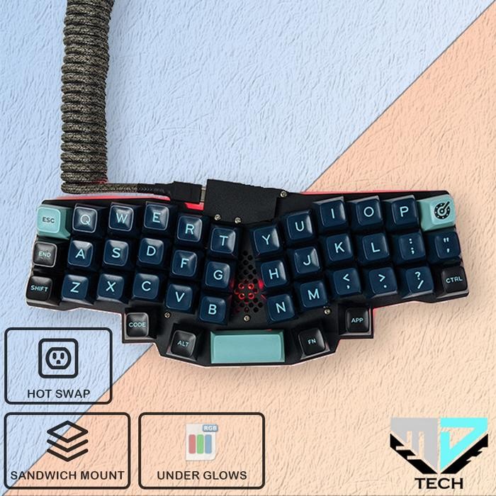 Rakit Reviung41 Ergo QMK DIY Mechanical Keyboard Hotswap Reviung 41