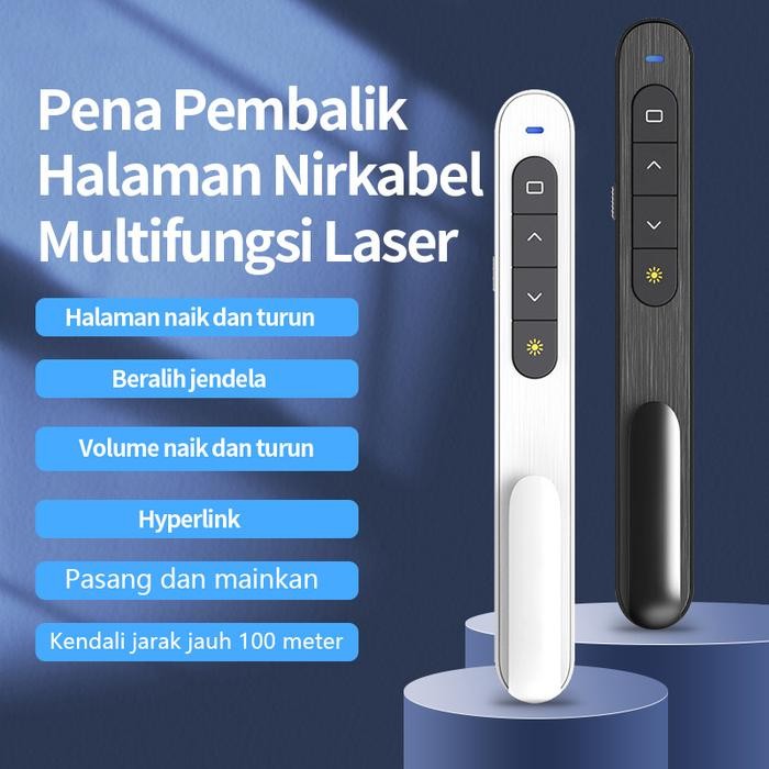 

ID POINTER LASER POINTER PRESENTER WIRELESS USB LASER REMOTE CONTROL 100M USB PEN LASER PRESENTASI