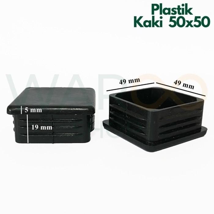 Plastik Pelindung Alas Kaki Meja Kursi Rak Tutup Besi Hollow 5x5 50x50 *