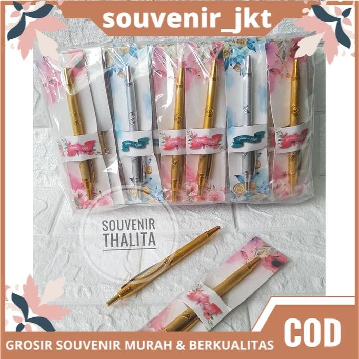 

ID SOUVENIR PULPEN EMAS PERAK BUNGA KEMASAN ALAS KERTAS KADO ISI 100 PCS SOVENIR HADIAH PERNIKAHAN
