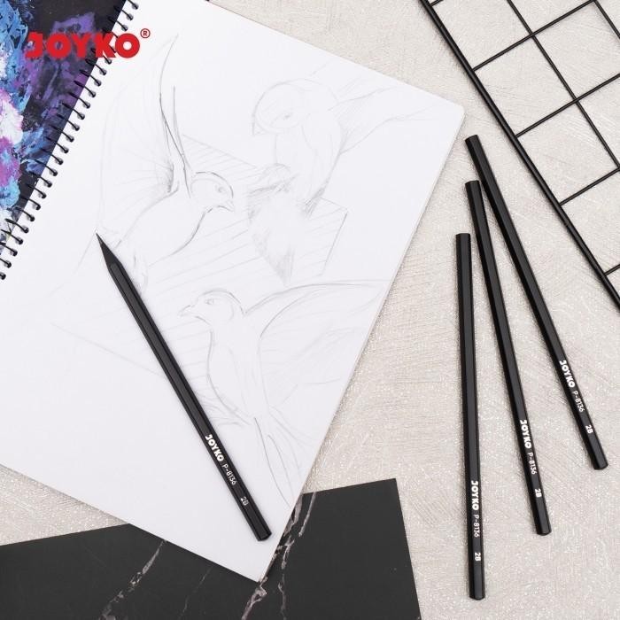 

ID (1PC) PENCIL PENSIL JOYKO P-8136 2B BLACK