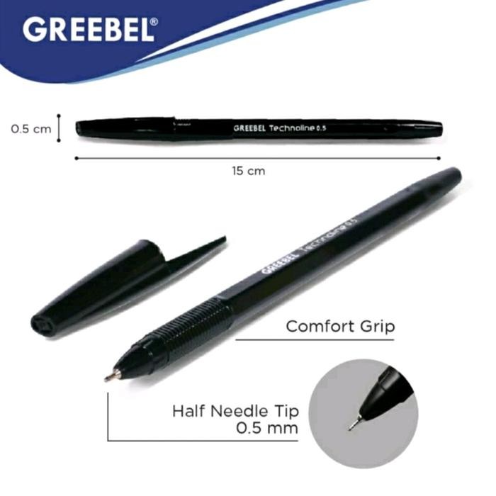 

ID PULPEN GREEBEL TECHNOLINE 0.5 MM 12 PCS PEN MURAH GREEBEL PEN SEMIGEL