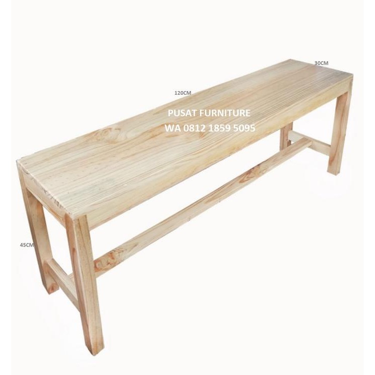 Bangku panjang Full kayu jati belanda