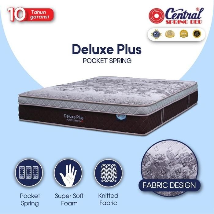 Kasur springbed Central Deluxe Plus Pocket Springs