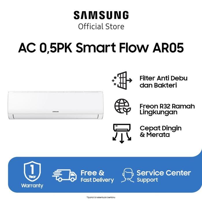 AC SAMSUNG 0.5 1/2 PK AR05TGHQASIN / AR05 TGHQASIN 100% ORI