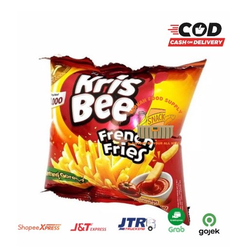 

( BERKAH ) KRIS BEE French Fries Kentang Goreng 9gr Eceran Snack Cemilan Anak Murah