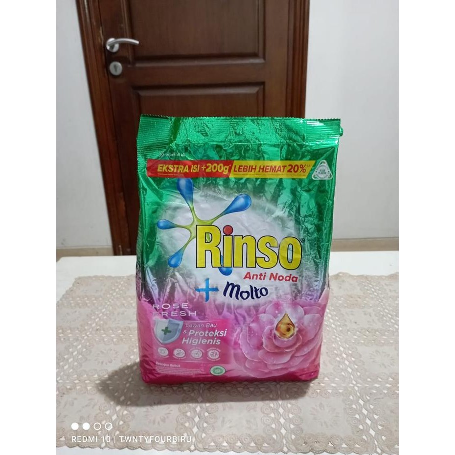 Deterjen Bubuk Rinso Molto Rose Fresh 2 Kg