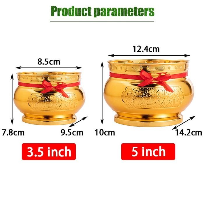 Tempat Hio Emas Kuningan / Hio Dupa Kuningan / Hiolo Tempat Dupa Hio Emas